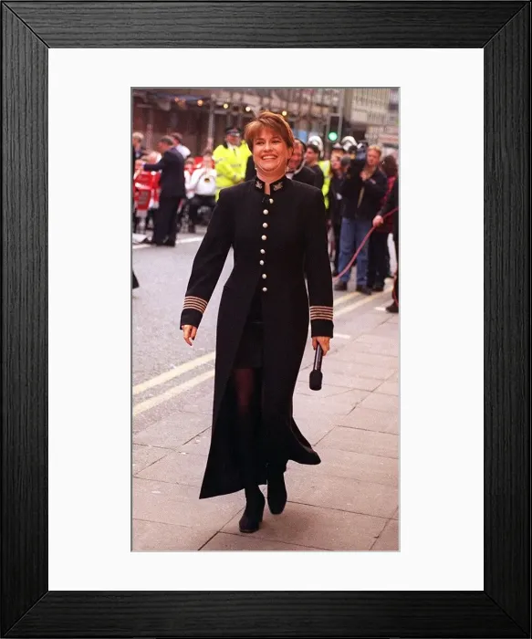 Framed Print : Emma Forbes TV Presenter arrives for The Princes Trust Concert in Manchester