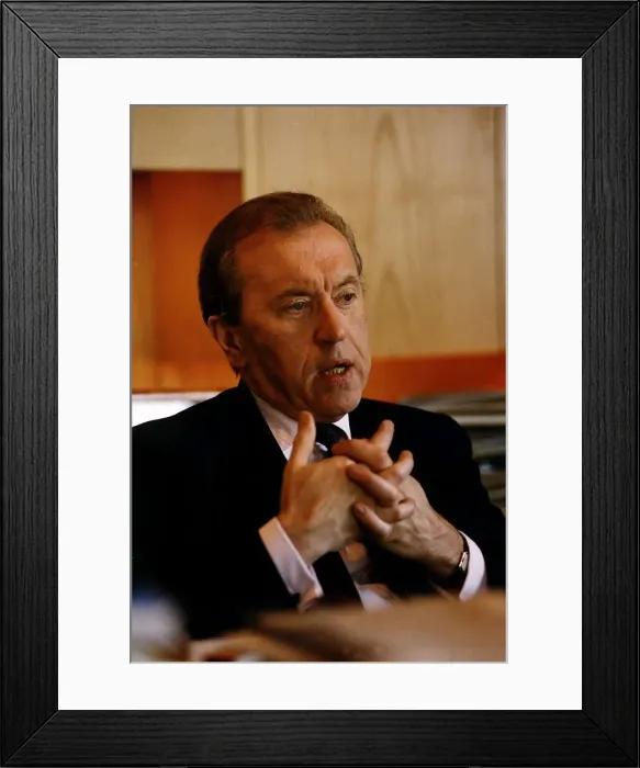 Framed Print : David Frost TV Presenter with his series The Frost Programme tackling big issues in Framed Print : David Frost TV Presenter with his series The Frost Programme tackling big issues in