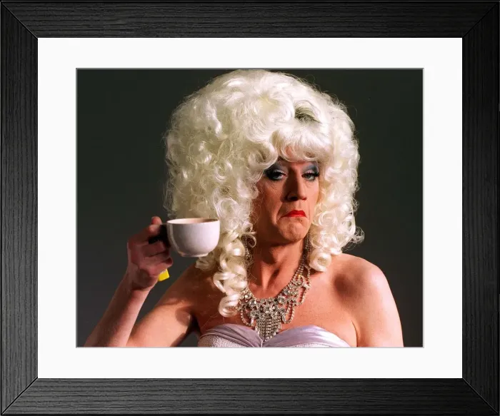 Framed Print : Lily Savage aka Paul O Grady the Birkenhead born comedian drag artiste Framed Print : Lily Savage aka Paul O Grady the Birkenhead born comedian drag artiste