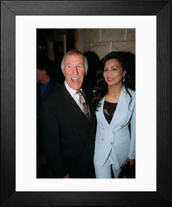 Framed Print : Bruce Forsyth Comedian / TV Presenter May 98 Arriving at the premiere of Saturday Framed Print : Bruce Forsyth Comedian / TV Presenter May 98 Arriving at the premiere of Saturday