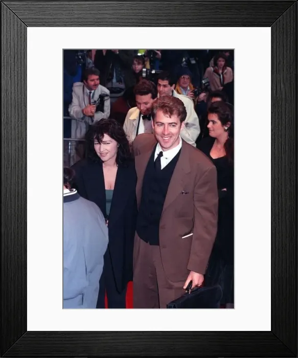  : Jonathan Ross TV Presenter and Wife 1990 at the Krays film premiere