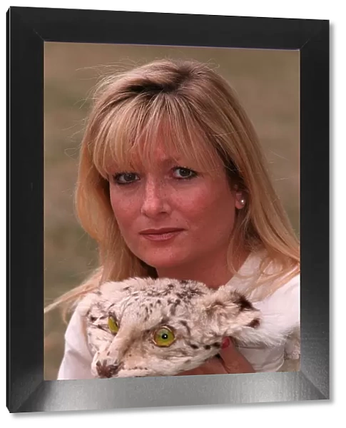 Gaby Roslin TV Presenter launching the World Wildlife Fund WWF Eyes