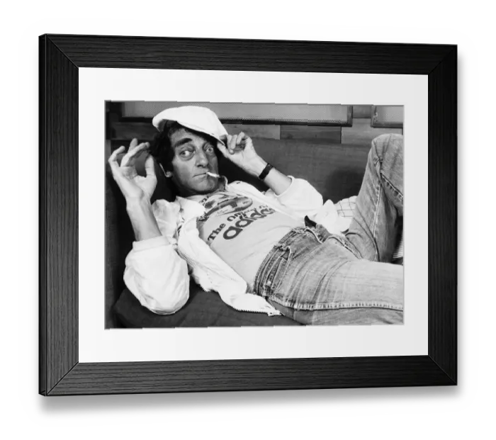 Framed Print : Marty Feldman Comedian relaxing A©mirrorpix