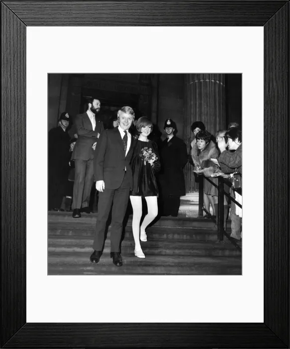 Framed Print : Singer Cilla Black, age 25, was married today to 27 year old Bobby Willis Framed Print : Singer Cilla Black, age 25, was married today to 27 year old Bobby Willis