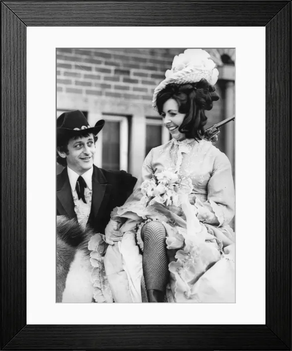 Framed Print : Cowboy wedding. Bridegroom Jack Blenkinsop and bride Millie Bulman Framed Print : Cowboy wedding. Bridegroom Jack Blenkinsop and bride Millie Bulman