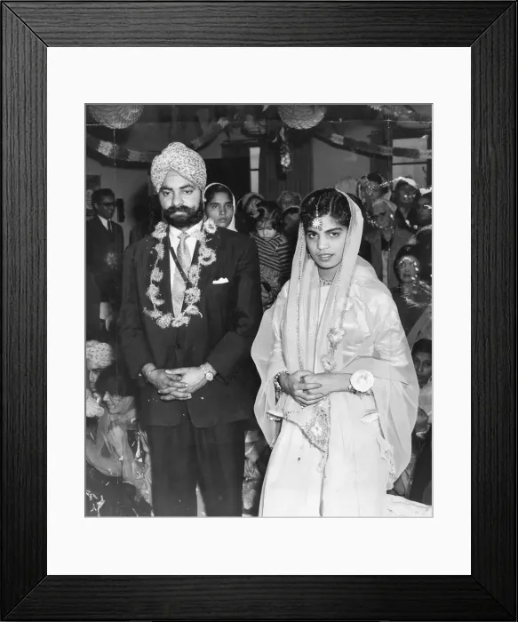 Framed Print : Bridegroom and his bride, Charanjit Sinhj Ghura, had never spoken to each other before Framed Print : Bridegroom and his bride, Charanjit Sinhj Ghura, had never spoken to each other before