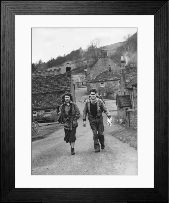 Framed Print : Even the prospect of dismal weather did not prevent these two from setting out Framed Print : Even the prospect of dismal weather did not prevent these two from setting out
