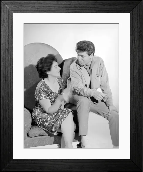 Framed Print : Singer Cliff Richard seen here with Pat Foyer one of Cliff Framed Print : Singer Cliff Richard seen here with Pat Foyer one of Cliff