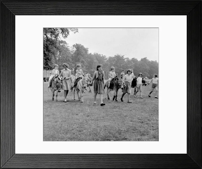 Framed Print : Children enjoying donkey rides in Sutton Park Framed Print : Children enjoying donkey rides in Sutton Park