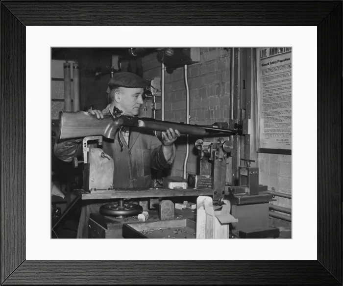 Framed Print : Gun Quarter - Birmingham 27th June 1952 BSA has kept the trademark of