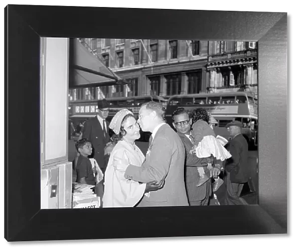 Jack and Jane Masters seen here showing their affection for each other Circa 1960