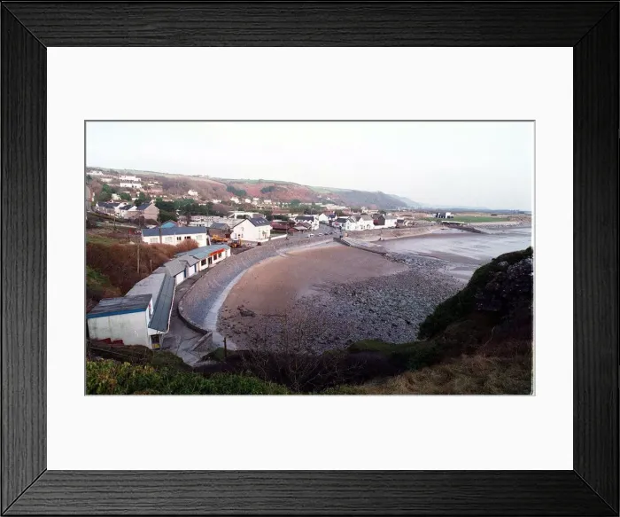 Framed Print : The beach at the village of Pendine - 23rd Jan 1998 Framed Print : The beach at the village of Pendine - 23rd Jan 1998