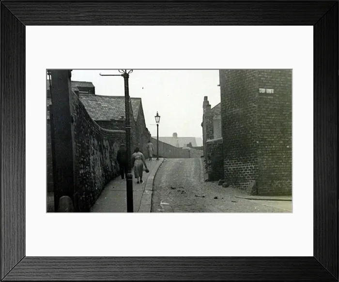 Framed Print : Maxwell Street South Shields was the site of the Johnsons glass works Framed Print : Maxwell Street South Shields was the site of the Johnsons glass works