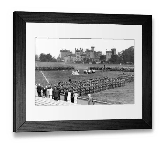 Framed Print : The impressive scene at Ravensworth Castle, during the Northern Command Tattoo Parade
