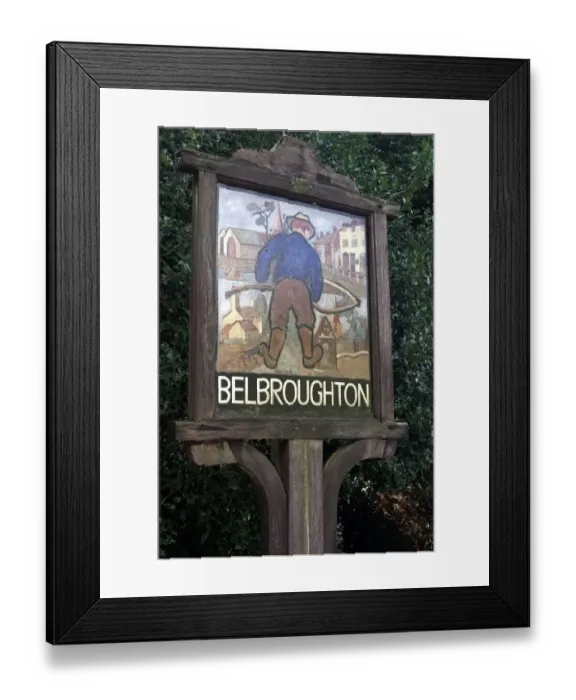 Framed Print : The Belbroughton village sign Framed Print : The Belbroughton village sign