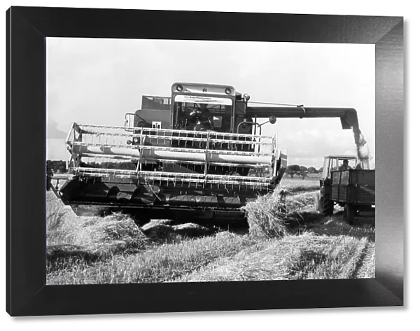 A Combine Harvester at work in September 1979