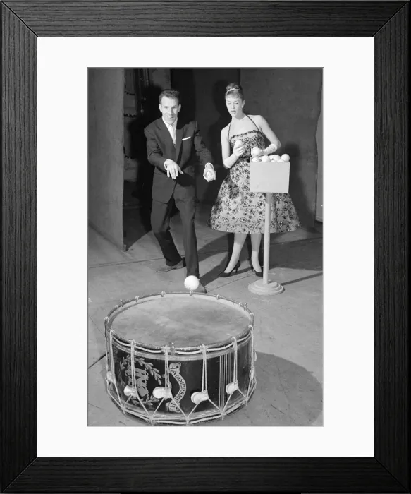 Framed Print : Bruce Forsyth seen here during rehearsals of Beat the Clock Framed Print : Bruce Forsyth seen here during rehearsals of Beat the Clock