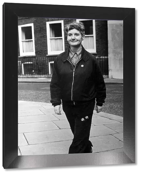 Pacifist campaigner Pat Arrowsmith after being released following her successful appeal