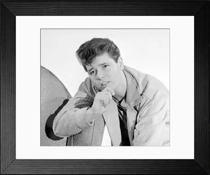 Framed Print : Singer Cliff Richard seen here in the Reveille studio Circa 1959 Framed Print : Singer Cliff Richard seen here in the Reveille studio Circa 1959
