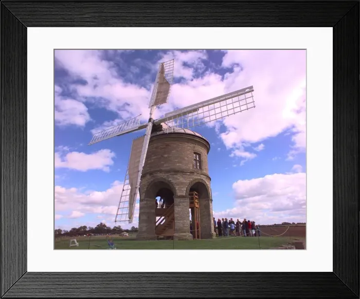 Framed Print : Visitors queue to see the innards of the mill at Harbury September 1997 Framed Print : Visitors queue to see the innards of the mill at Harbury September 1997