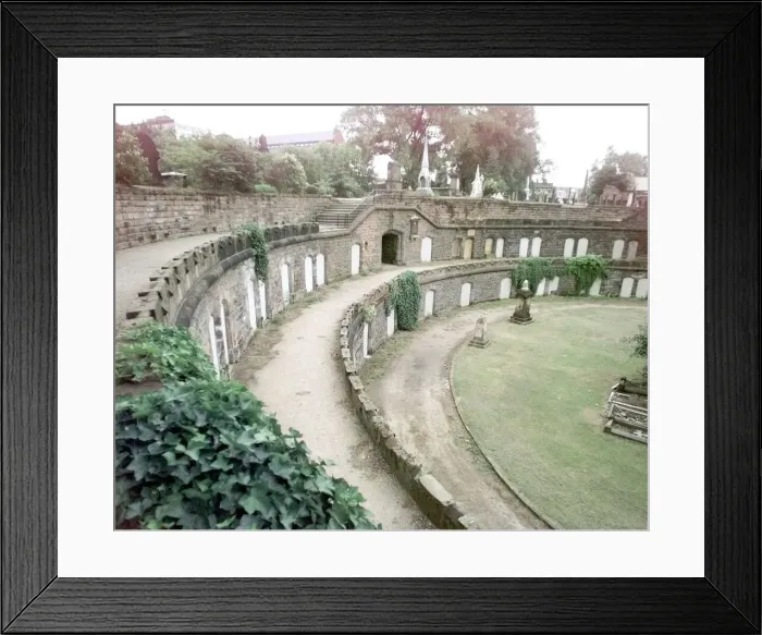 Framed Print : The Mint Cemetery, Jewellery Quarter, Birmingham. 1999