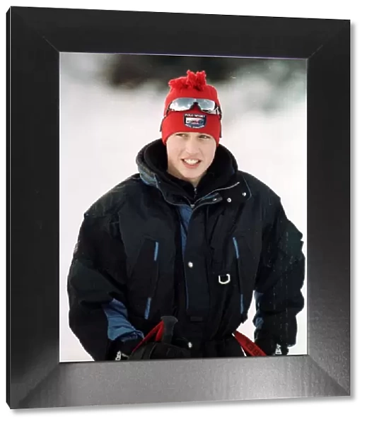Prince William Collection 1998 Prince William on holiday in Klosters January 1998