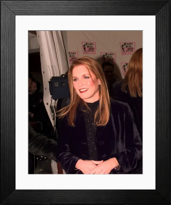 Framed Print : Sarah Ferguson MTV Awards November 1998 Milan The former Wife of Prince Andrew