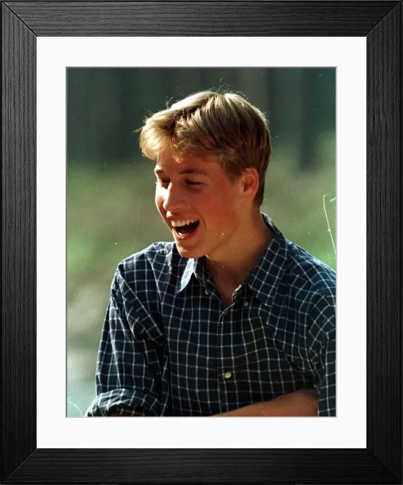 Framed Print : Prince William Collection 1997 Prince William on River Dee at Balmoral August 1997 Framed Print : Prince William Collection 1997 Prince William on River Dee at Balmoral August 1997