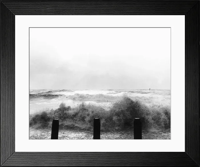 Framed Print : High tide and high winds on the coast Unknown date Framed Print : High tide and high winds on the coast Unknown date
