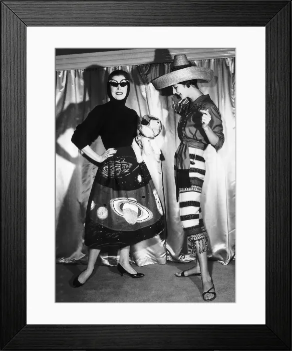 Framed Print : Teddy Tinling November 1957 Summer Collection shown in London Framed Print : Teddy Tinling November 1957 Summer Collection shown in London
