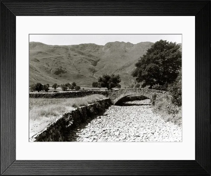 Framed Print : Great Langdale Becks in Late District - June 1976 during the drought Framed Print : Great Langdale Becks in Late District - June 1976 during the drought