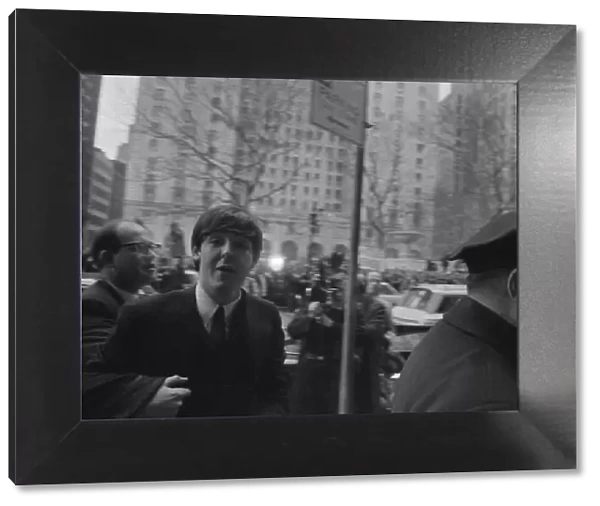 The Beatles in Central Park, New York February 1964 Paul McCartney arrives at a