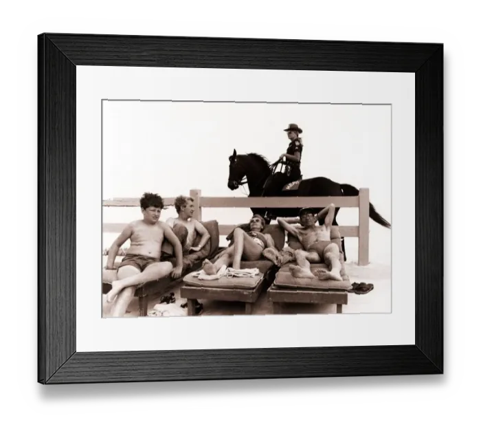 Framed Print : USA  /  United States of America Florida Miami The Miami beach crime patrol unit