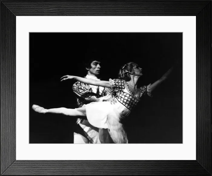Framed Print : Rudolf Nureyev as the Prince in The Nutcracker with Jennifer Penney as Clara Framed Print : Rudolf Nureyev as the Prince in The Nutcracker with Jennifer Penney as Clara