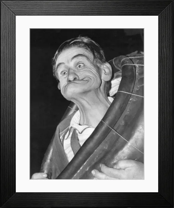 Framed Print : Mr Bennison demonstrates the winning twist - gurning June 1975 Framed Print : Mr Bennison demonstrates the winning twist - gurning June 1975