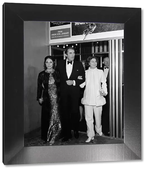 Ava Gardner with Gregory Peck and his wife - January 1970 Arriving at