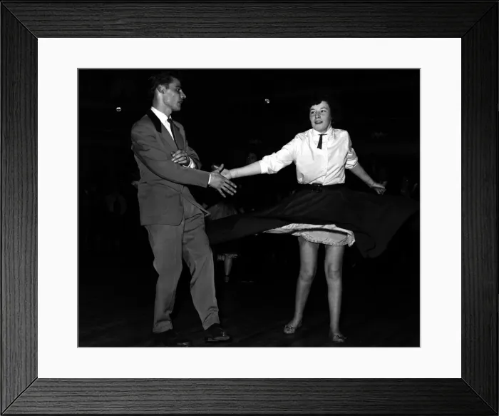 Framed Print : Rock n Roll dancers at Astoria ballroom, Charing Cross 1957 Framed Print : Rock n Roll dancers at Astoria ballroom, Charing Cross 1957