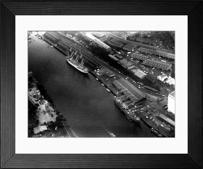 Framed Print : Tall Ships Race 1986 Ariel picture two ships Framed Print : Tall Ships Race 1986 Ariel picture two ships