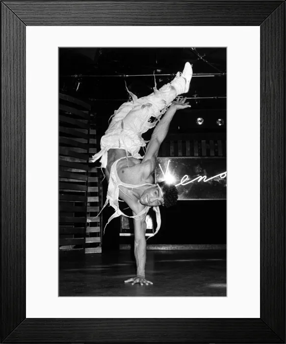 Framed Print : Disco dynamo Frankie Johnson Jnr was head over heels with joy when he won the UK