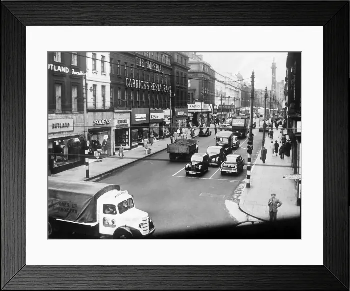 Framed Print : A view of Grainger Street, Newcastle in 1957 Framed Print : A view of Grainger Street, Newcastle in 1957