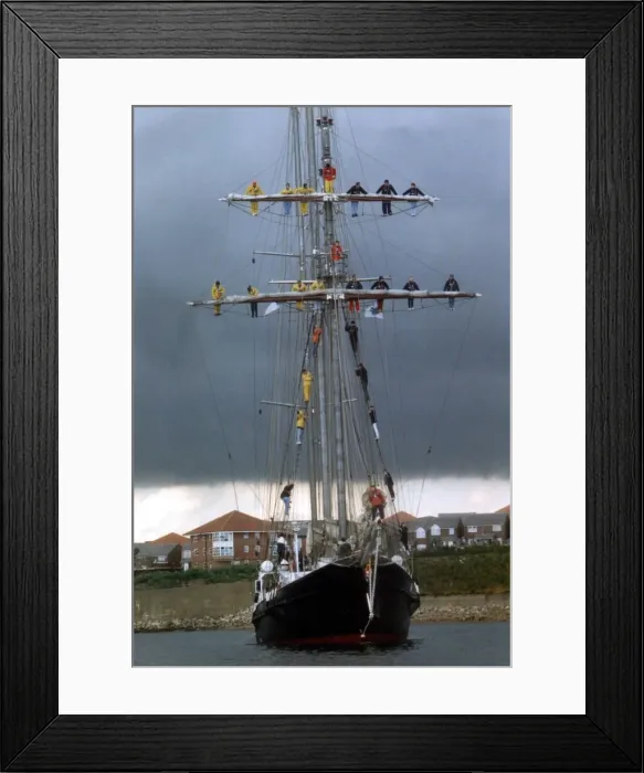 Framed Print : Tall Ships Race July 1993. Sir Winston Churchill Tall Ships Framed Print : Tall Ships Race July 1993. Sir Winston Churchill Tall Ships