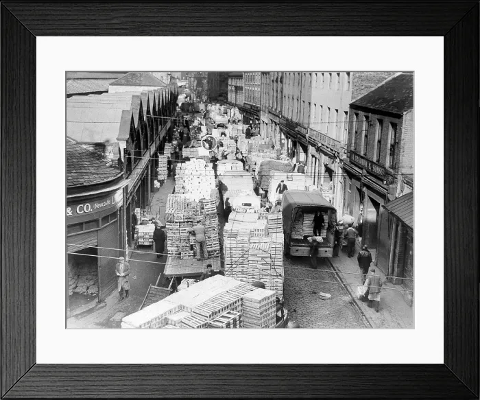 Framed Print : The Green Market, Newcastle c. 1958