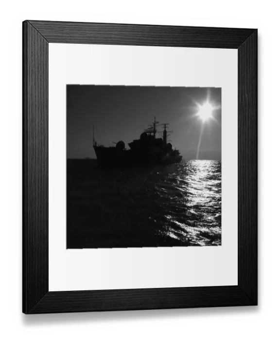 Framed Print : HMS Birmingham a type 42 destroyer seen here in the early morning light Framed Print : HMS Birmingham a type 42 destroyer seen here in the early morning light