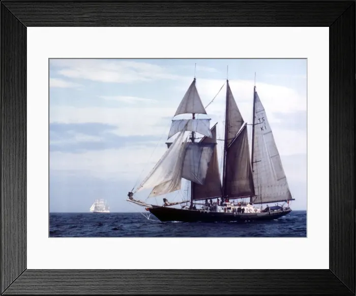 Framed Print : Tall Ships Race July 1993. Tall ship sailing in open water Framed Print : Tall Ships Race July 1993. Tall ship sailing in open water