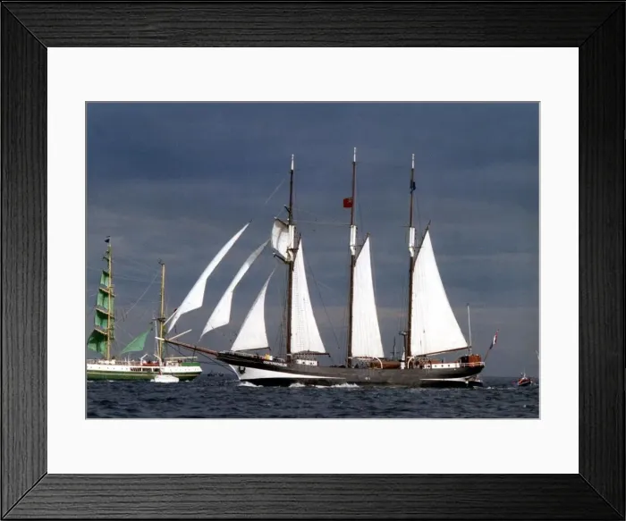 Framed Print : Tall Ships Race 1993. Oosterschelde catches The Alexander Von Humboldt