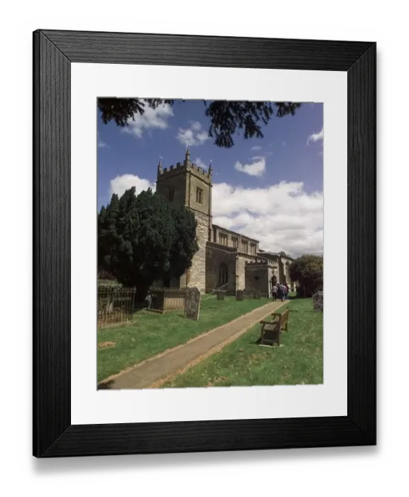 Framed Print : The church of St Peter in the grounds of Coughton Court near Alcester Framed Print : The church of St Peter in the grounds of Coughton Court near Alcester