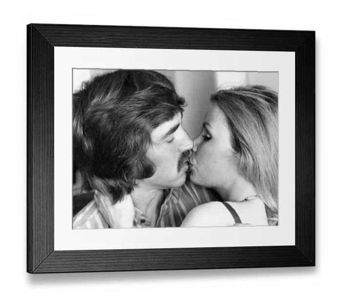 Framed Print : During the kiss, softly, gently let your lips meet, forget yourself