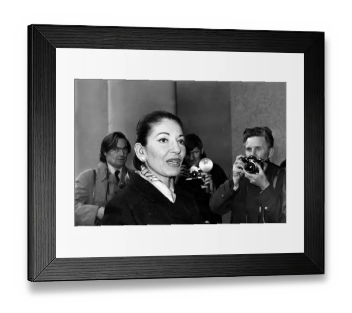 Framed Print : Maria Callas - Maria Callas, the turbulent singer from Milan