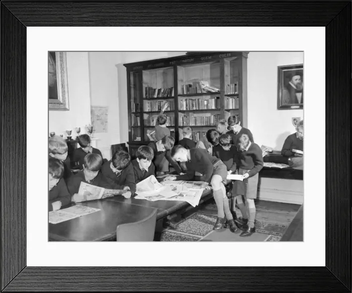 : Boys relaxing in their common room at St Chads Cathedral School in Lichfield