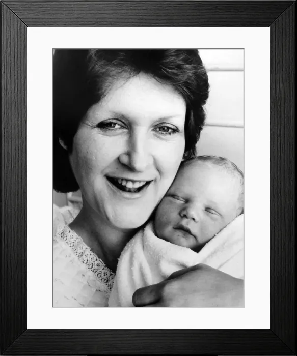 : Mrs Carol Goulding with her Miracle baby Sam at the Birmingham Maternity : Mrs Carol Goulding with her Miracle baby Sam at the Birmingham Maternity
